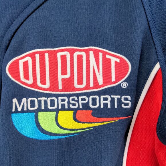 Chase Authentics Men's NASCAR DuPont Jeff Gordon Button Up Shirt Blue Large - Picture 5 of 16